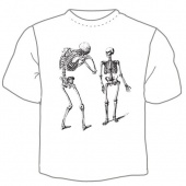 Мужская футболка "Скелеты 2" с принтом