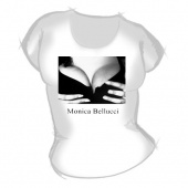 Женская футболка "Моника Беллучи" с принтом на сайте mosmayka.ru