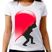 Парная футболка "Сердце 2" женская с принтом на сайте mosmayka.ru