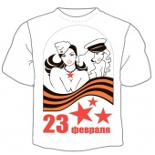 Мужская футболка "23 февраля 5" с принтом на сайте mosmayka.ru