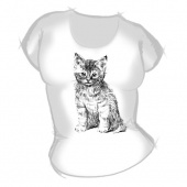 Женская футболка "Котёнок 2" с принтом на сайте mosmayka.ru