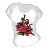 Женская футболка "Розы2" с принтом на сайте mosmayka.ru