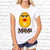 Женская футболка "Ммдемс Мама" с принтом на сайте mosmayka.ru