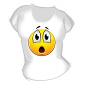 Женская футболка "Смайл 12" с принтом на сайте mosmayka.ru