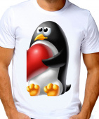 Парная футболка "Пингвин5" мужская с принтом на сайте mosmayka.ru