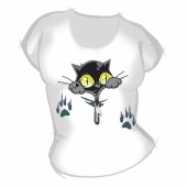 Женская футболка "Котёнок2" с принтом на сайте mosmayka.ru
