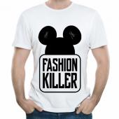 Мужская футболка "Fashion killer" с принтом на сайте mosmayka.ru