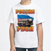 Детская футболка "Россия РВСН" с принтом на сайте mosmayka.ru
