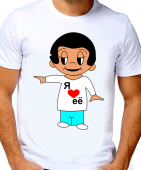 Парная футболка "Я люблю её 5" мужская с принтом на сайте mosmayka.ru