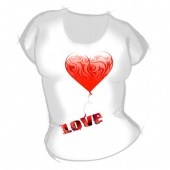 Женская футболка "Любовь" с принтом