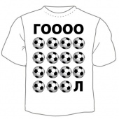 Мужская футболка "Гол" с принтом на сайте mosmayka.ru