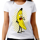 Парная футболка "Банан" женская с принтом