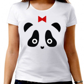 Парная футболка "Панда"женская с принтом