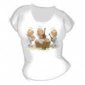 Женская футболка "Ангелочки 1" с принтом