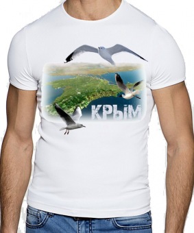 Мужская футболка "Чайки Крым" с принтом на сайте mosmayka.ru