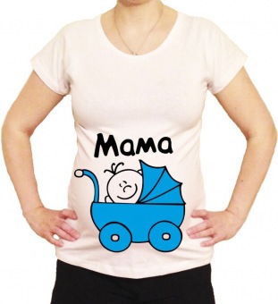 Футболка для беременных "Мама" с принтом на сайте mosmayka.ru