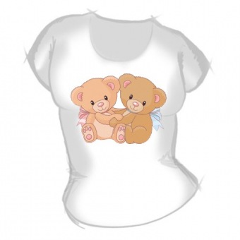 Женская футболка "Мишки" с принтом на сайте mosmayka.ru