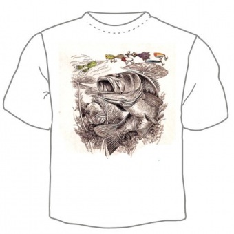 Мужская футболка "Рыба 17" с принтом на сайте mosmayka.ru