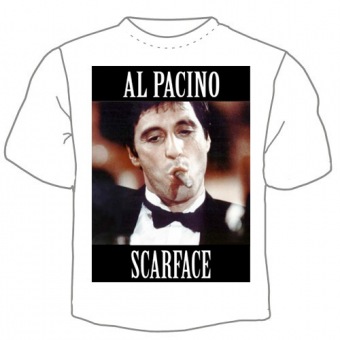 Мужская футболка "Аль Пачино" с принтом на сайте mosmayka.ru
