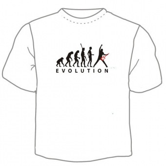 Мужская футболка "Эволюция" с принтом на сайте mosmayka.ru