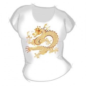 Женская футболка "Дракон 2" с принтом на сайте mosmayka.ru