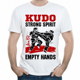 Мужская футболка "Kudo" с принтом на сайте mosmayka.ru