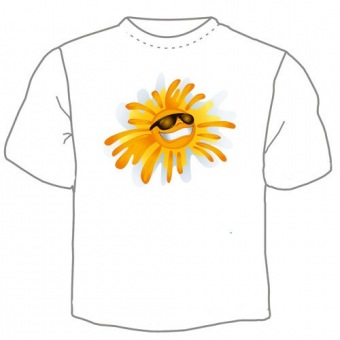 Мужская футболка "Солнышко" с принтом на сайте mosmayka.ru