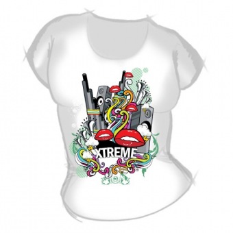 Женская футболка "XTREME" с принтом на сайте mosmayka.ru
