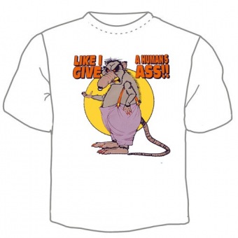 Мужская футболка "Крыса" с принтом на сайте mosmayka.ru