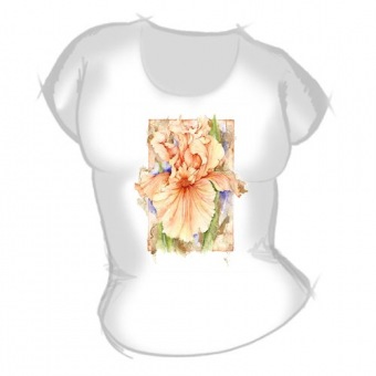 Женская футболка "Цветок" с принтом на сайте mosmayka.ru