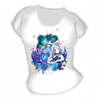 Женская футболка "Музыка 2" с принтом на сайте mosmayka.ru